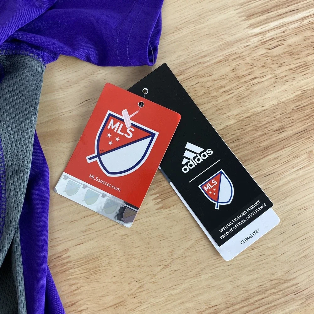 Adidas Soccer Shirt Men's Medium Orlando City Soccer Club Lions MLS Purple NWT - Picture 10 of 14
